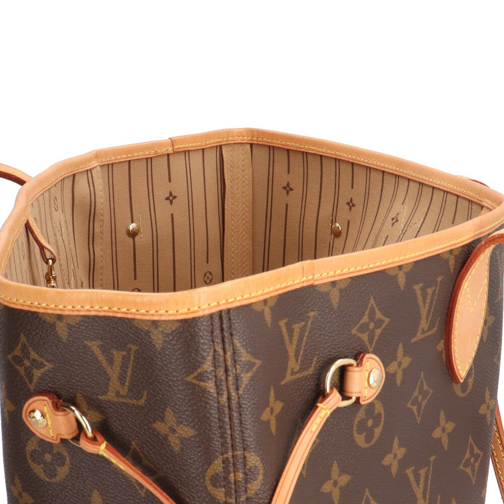 LOUIS VUITTON Neverfull MM Monogram Tote Bag Monogram Canvas Brown