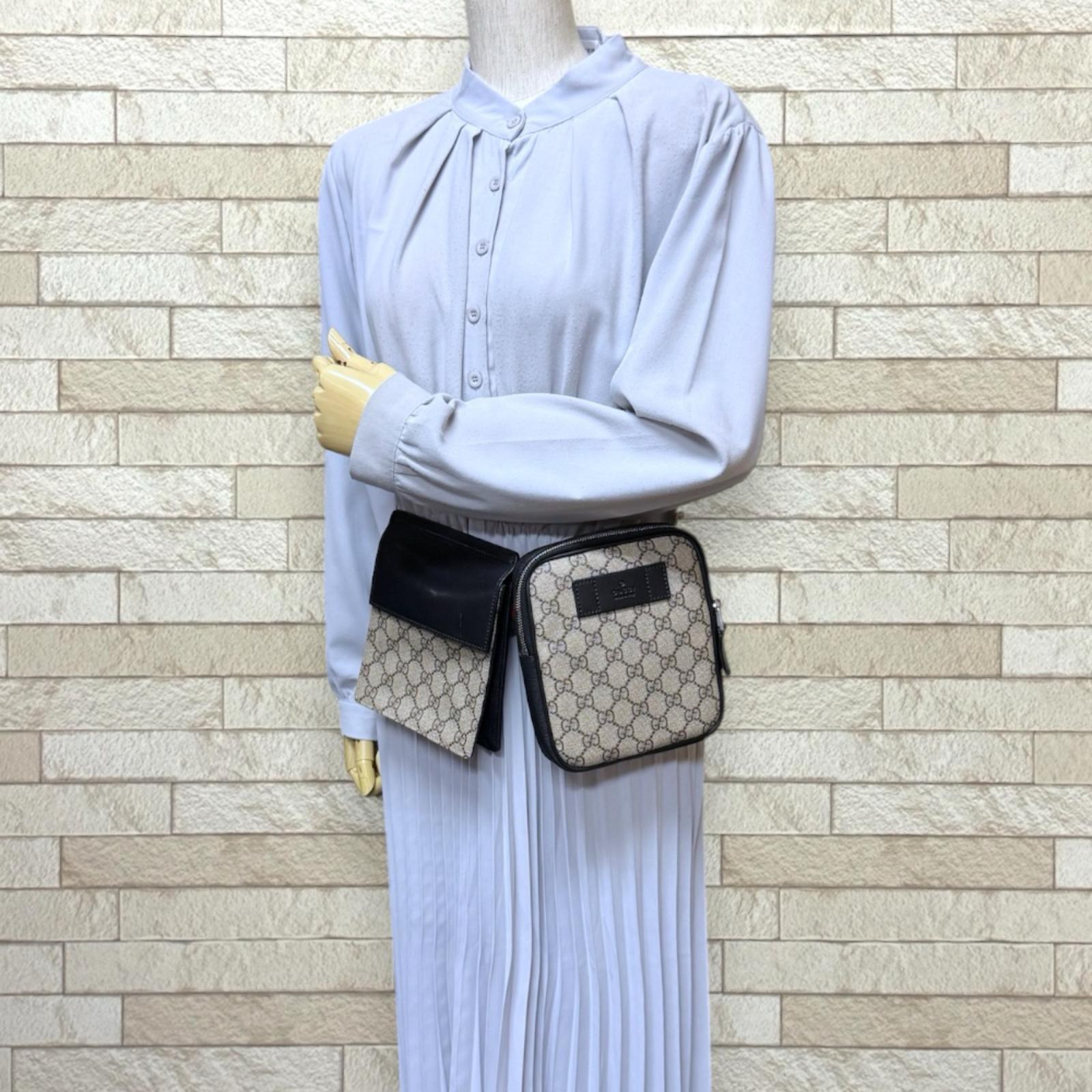 GUCCI グッチ シェリーライン ウエストバッグ GGスプリームキャンバス