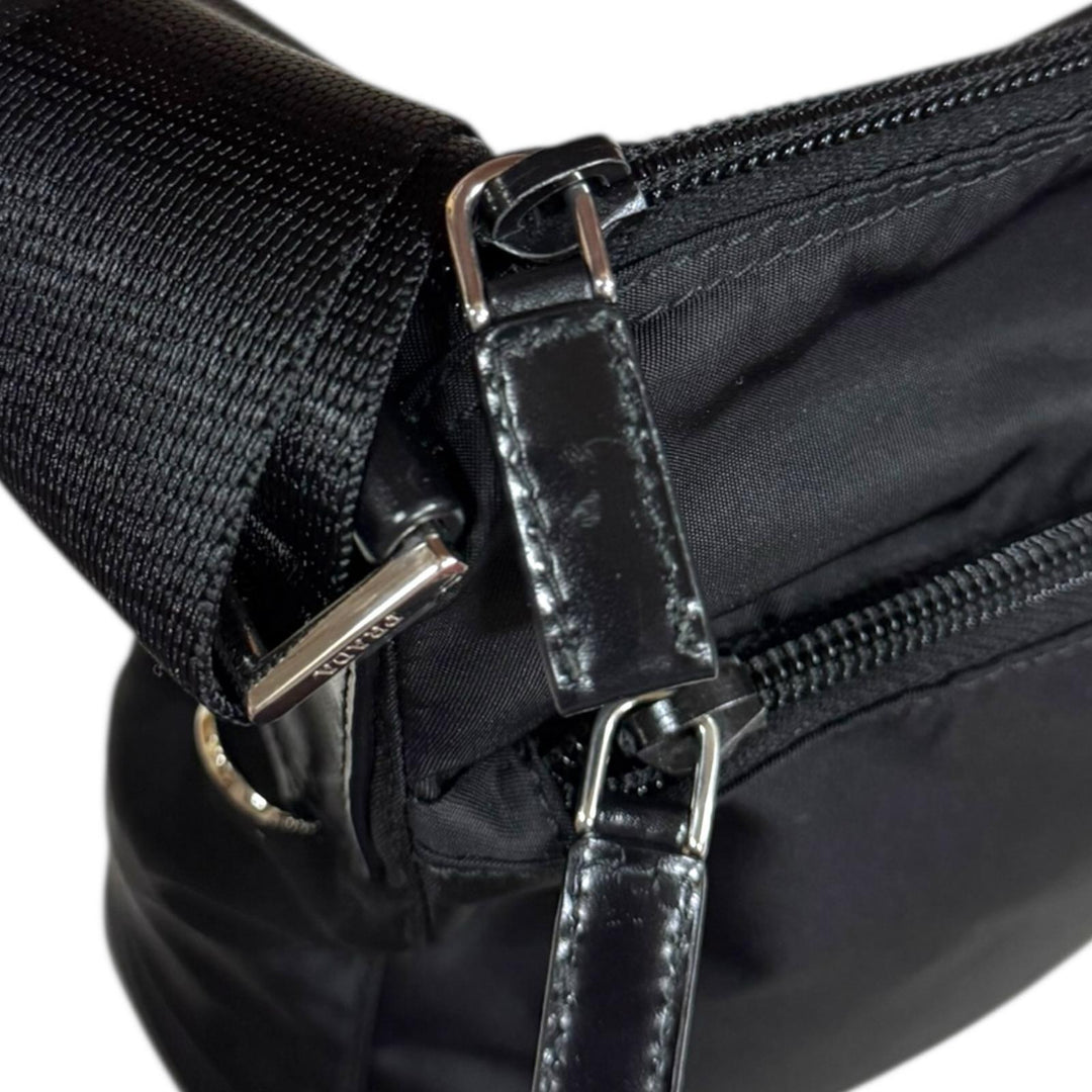PRADA プラダ ショルダーバッグ ナイロン ブラック ユニセックス 中古