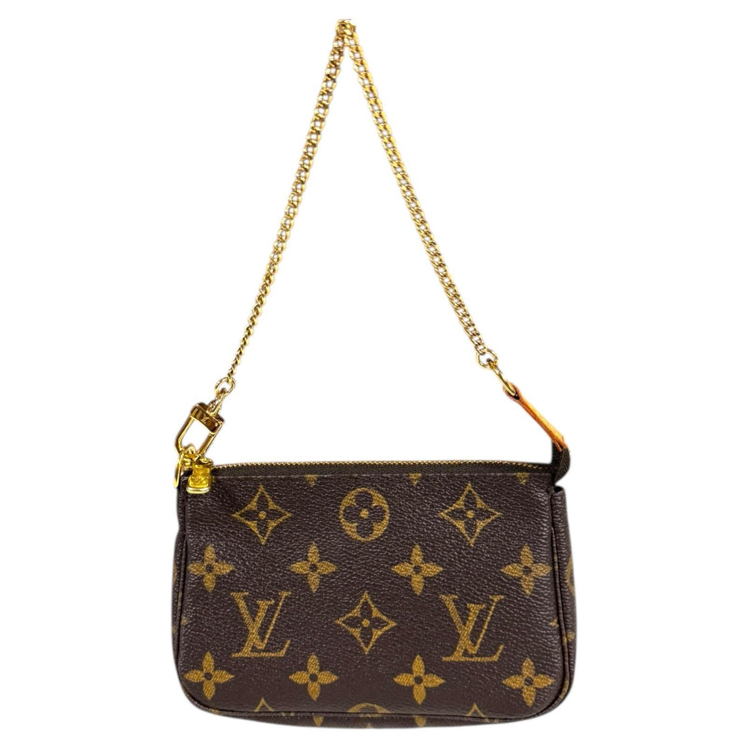 ルイヴィトン アクセソワール ポシェット ハンドバッグ モノグラム ブラウン LOUIS VUITTON ルイヴィトン ミニポシェットアクセソワール モノグラム