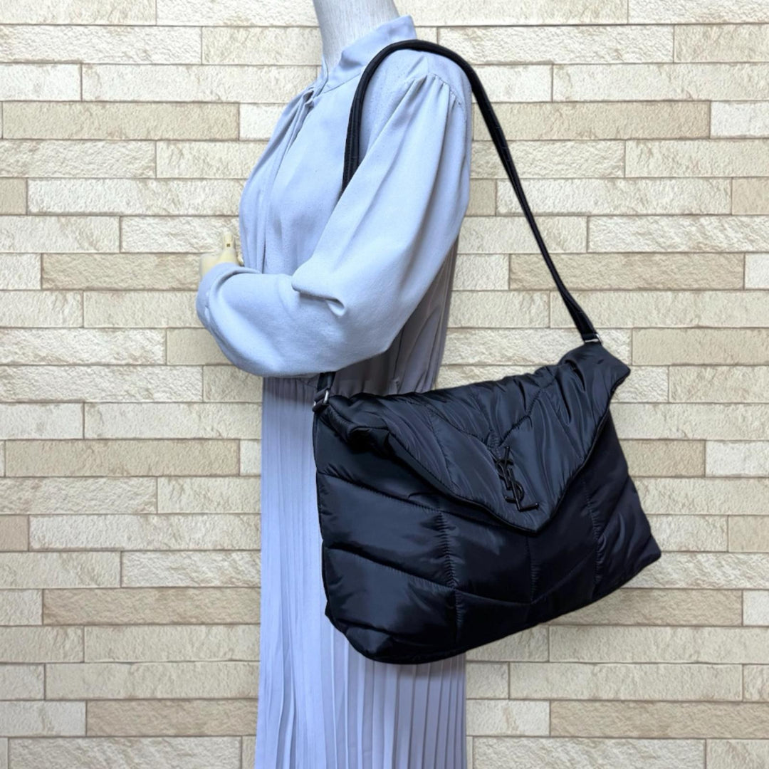 SAINT LAURENT サンローラン ルル パファー ショルダーバッグ ナイロン