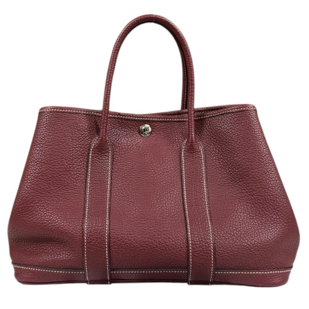 HERMES エルメス ガーデンパーティー トートバッグ レッド×ブラック HERMES エルメス ガーデンパーティTPM トートバッグ ネゴンダ レッド