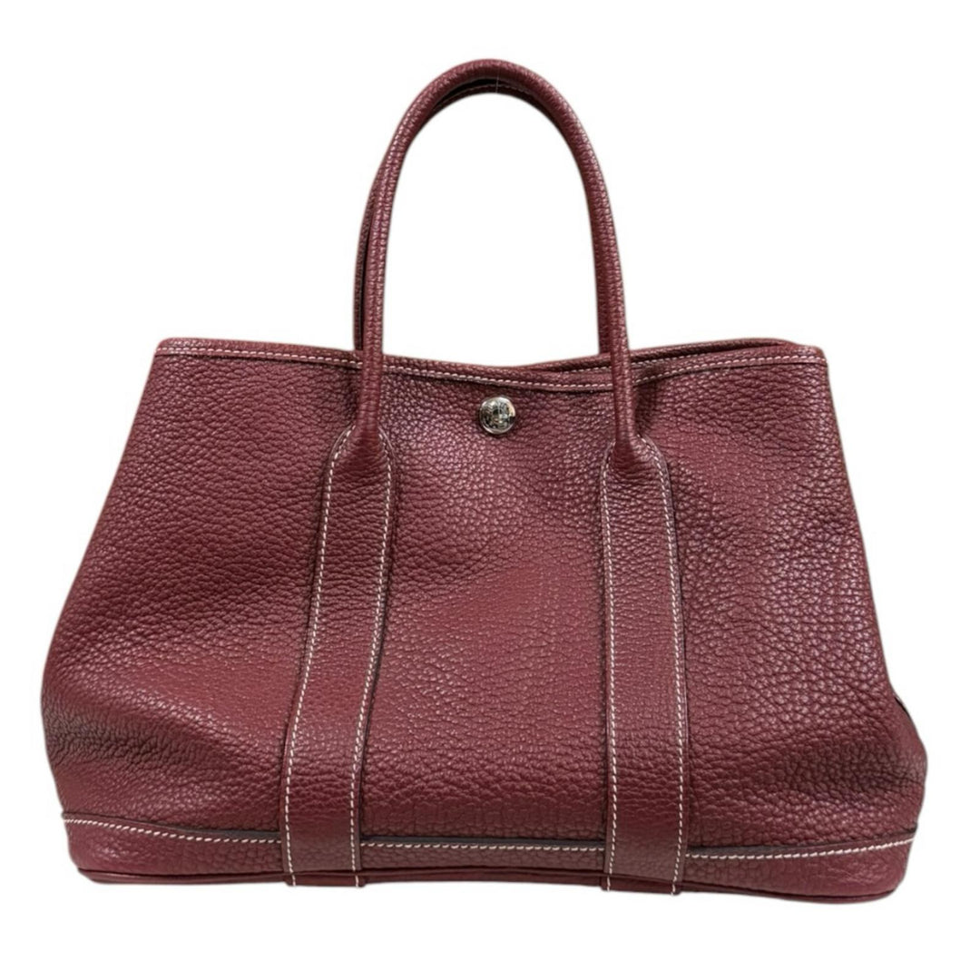 HERMES エルメス ガーデンパーティー トートバッグ レッド×ブラック HERMES エルメス ガーデンパーティTPM トートバッグ ネゴンダ レッド