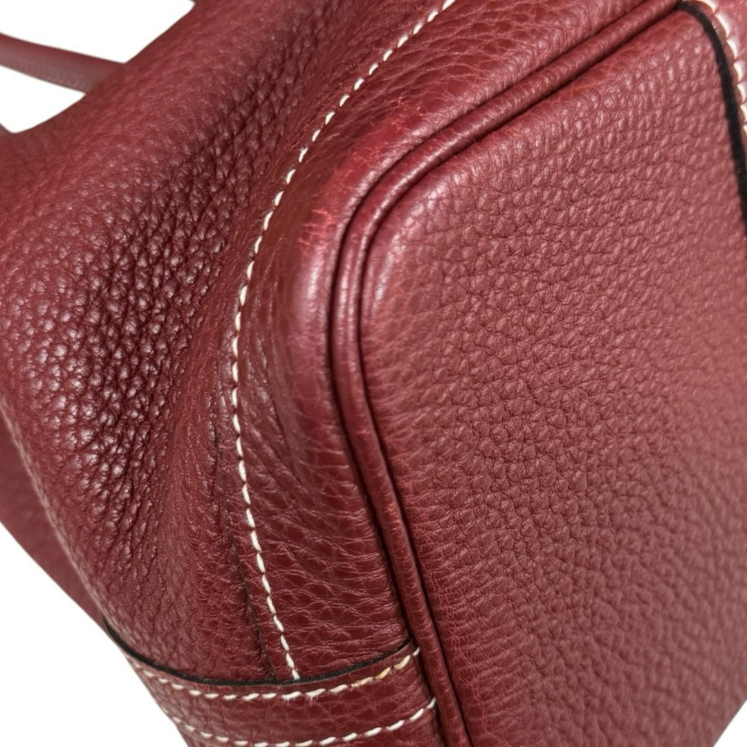 HERMES エルメス ガーデンパーティTPM トートバッグ ネゴンダ レッド