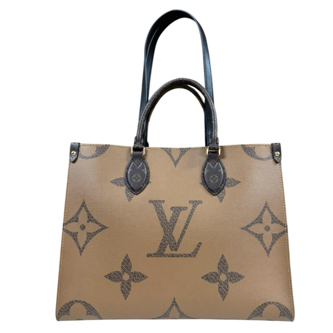 ゴールデンウィーク特別値下げ中、LOUIS VUITTON モノグラム超美品 LOUIS VUITTON On the Go MM Monogram Giant Shoulder Bag Brown
