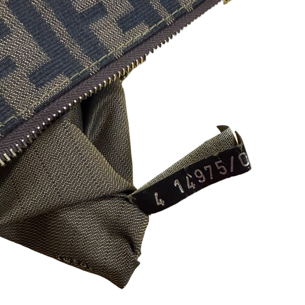 FENDI フェンディ ズッカ ショルダーバッグ キャンバス ブラウン