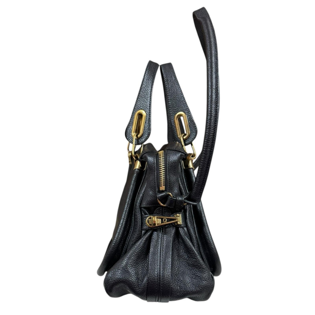 Chloe クロエ パラティ ショルダーバッグ レザー ブラック レディース