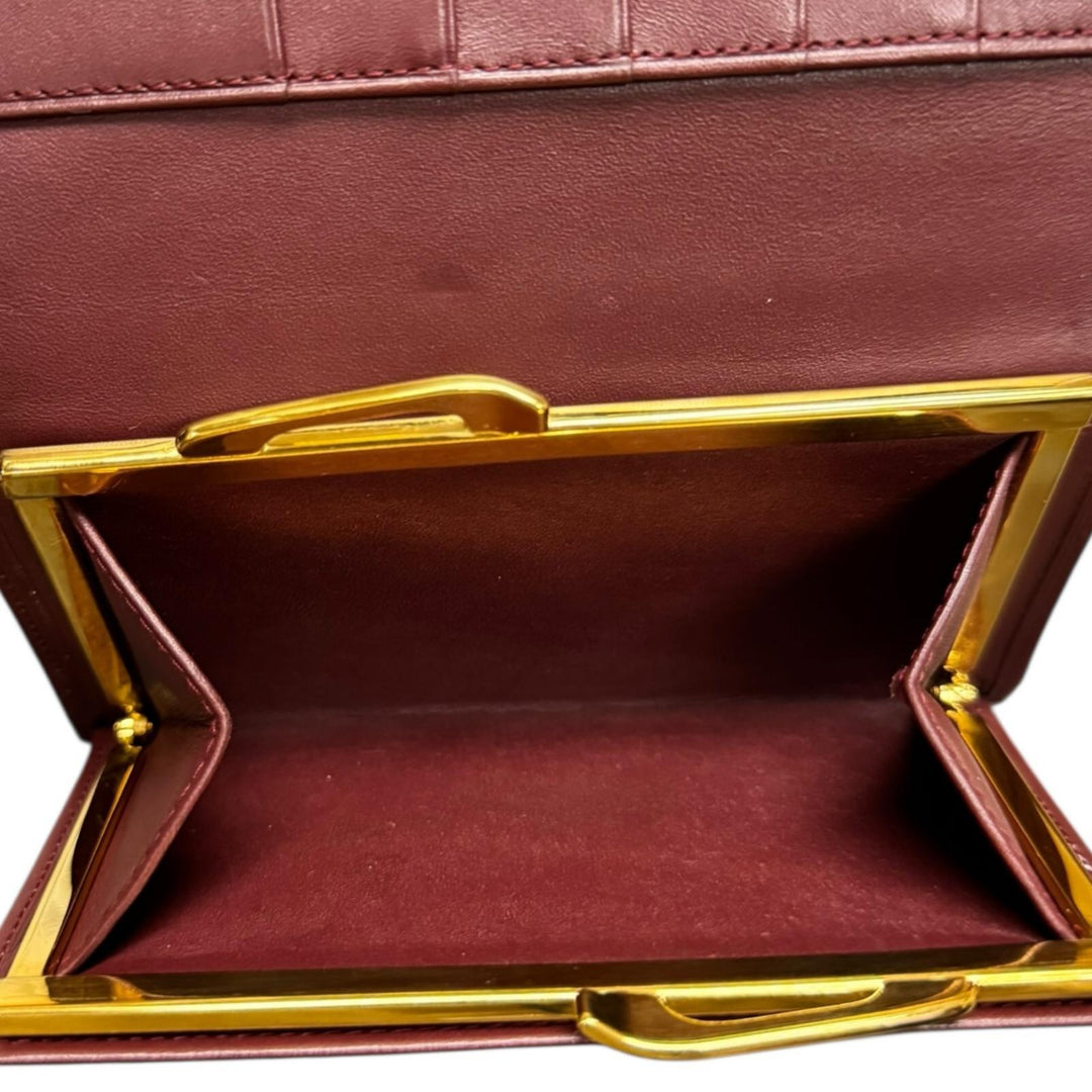 CARTIER カルティエ マストライン 三つ折り財布 レザー レディース