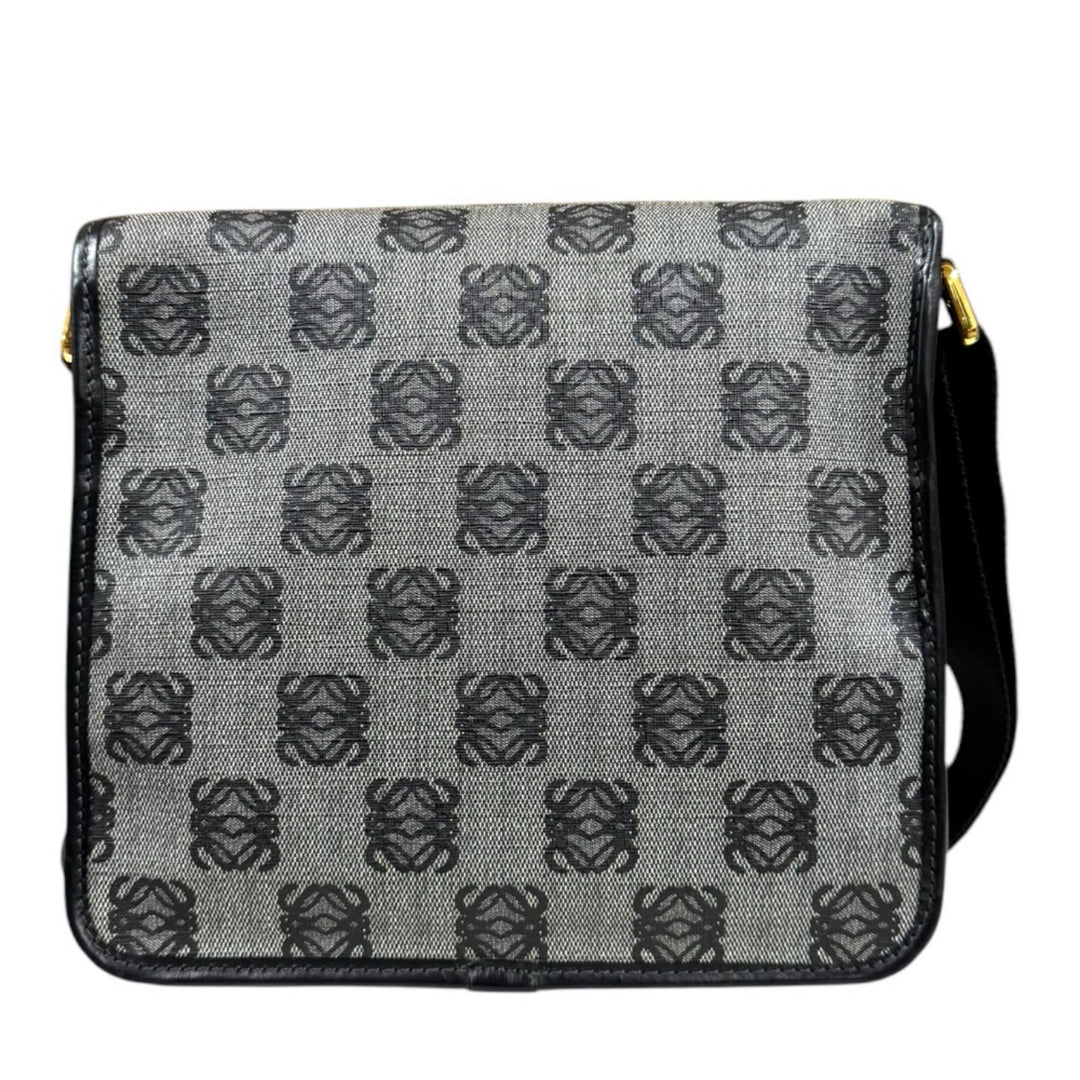LOEWE ロエベ アナグラム ショルダーバッグ PVC グレー レディース