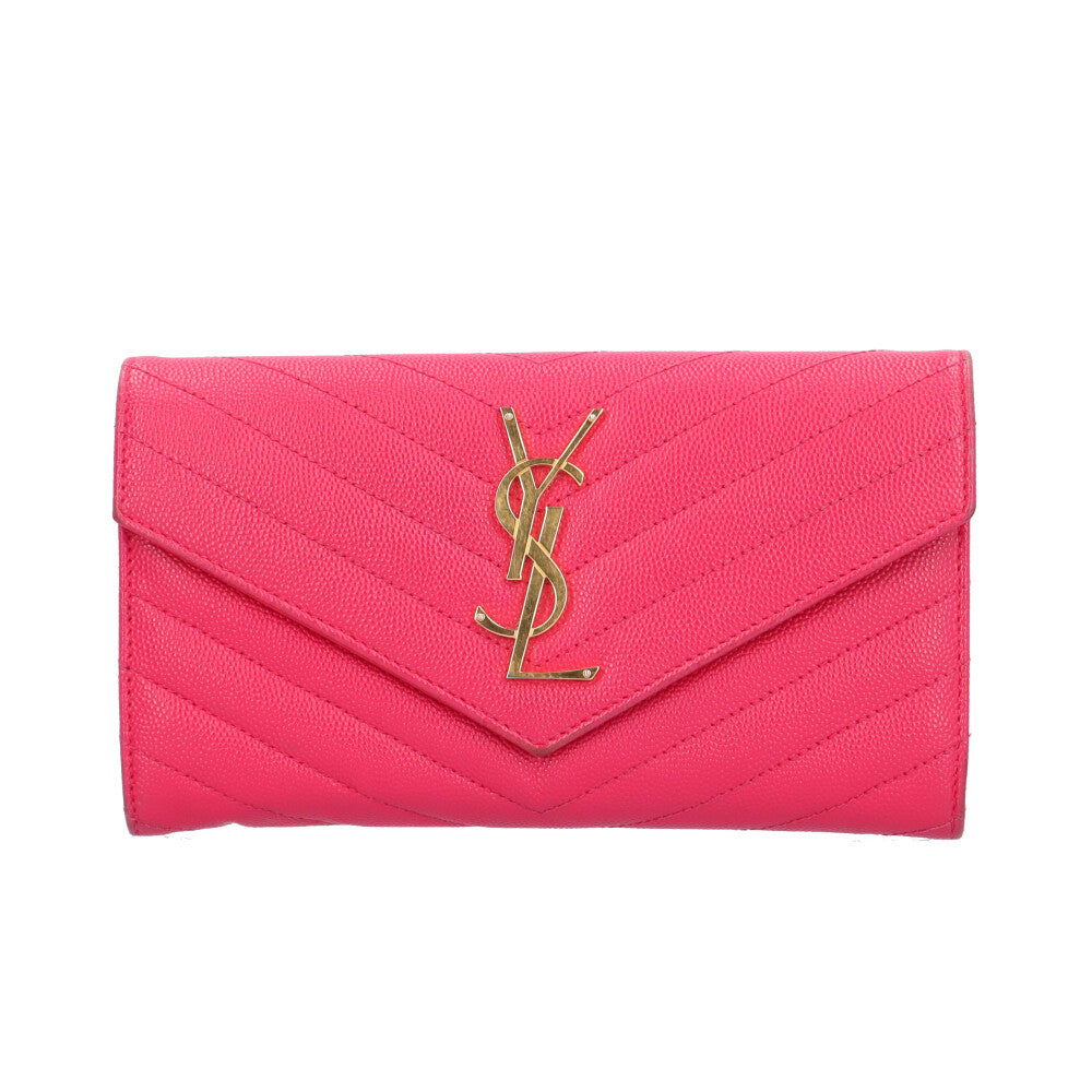SAINT LAURENT サンローラン 長財布 レザー レディース 中古 – 【公式