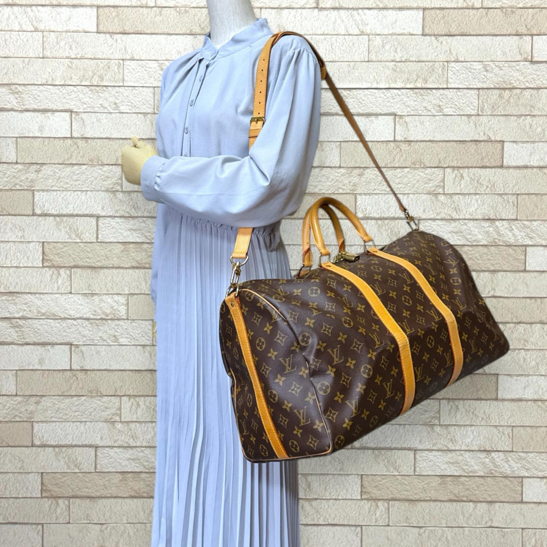 Louis Vuitton モノグラム ボストンバッグ　キーポール50 ジャンク LOUIS VUITTON ルイヴィトン キーポル50バンドリエール モノグラム