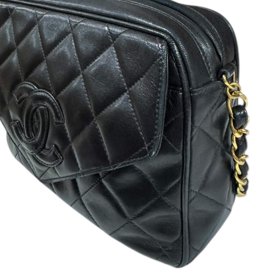 CHANEL シャネル フリンジ マトラッセ ショルダーバッグ ラムスキン