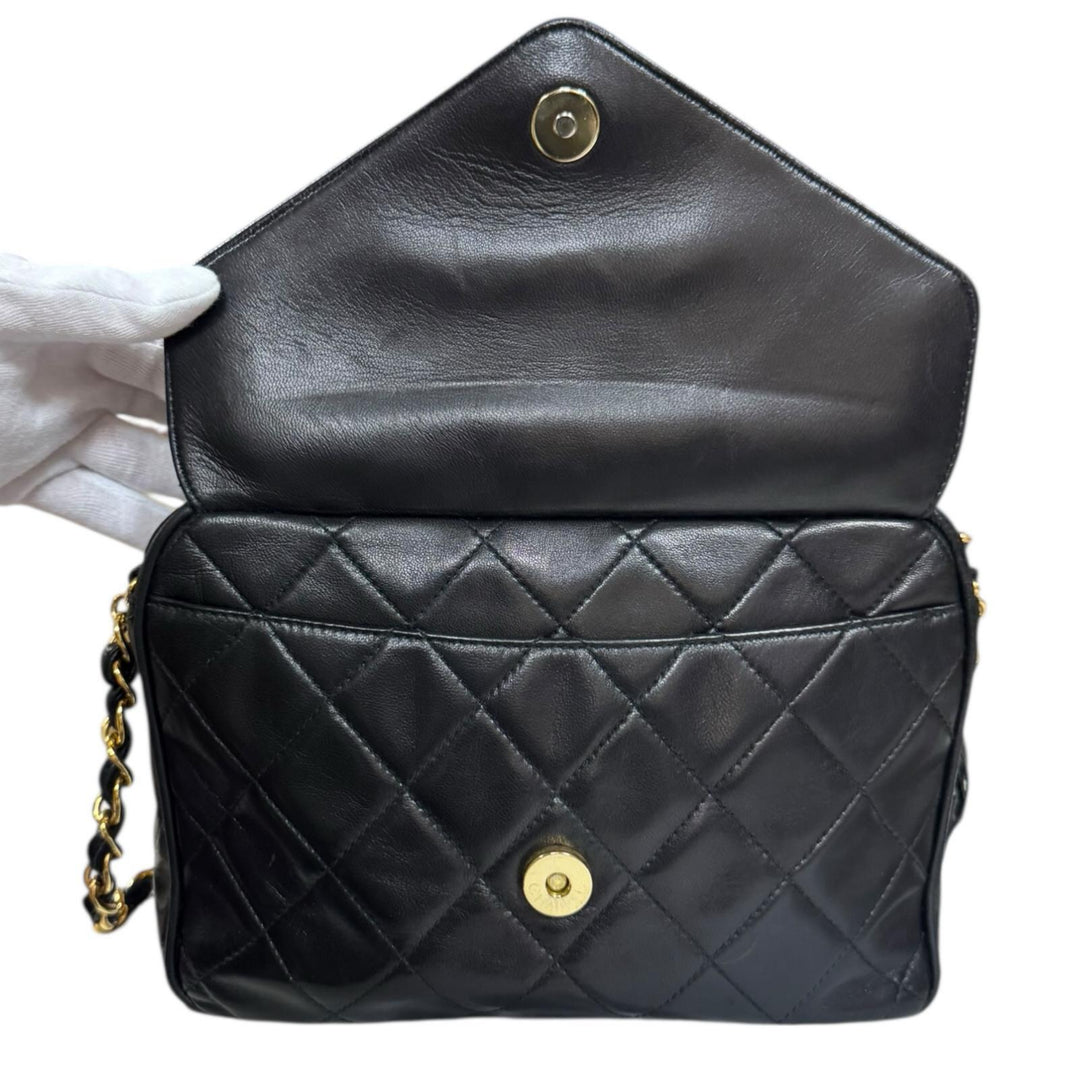 CHANEL シャネル フリンジ マトラッセ ショルダーバッグ ラムスキン