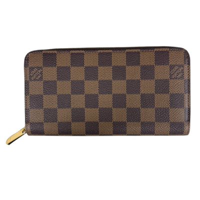 【美品・使用感】ルイヴィトン　ジッピーウォレット　ダミエ　長財布　ブラウン LOUIS VUITTON ルイヴィトン ジッピーウォレット ダミエ 長財布 ダミエ