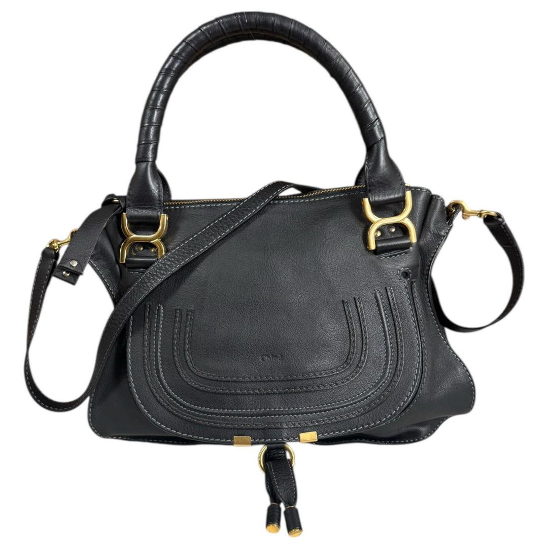 クロエ　chloe　マーシー　ショルダーバッグ　ブラック Chloe クロエ マーシー ショルダーバッグ ブラック レディース 中古