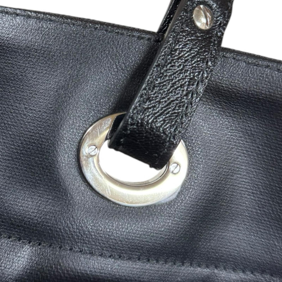 CHANEL シャネル パリビアリッツMM ココマーク トートバッグ PVC
