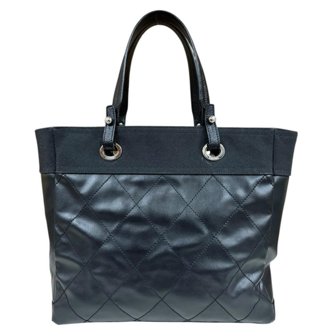 CHANEL シャネル パリビアリッツMM ココマーク トートバッグ PVC