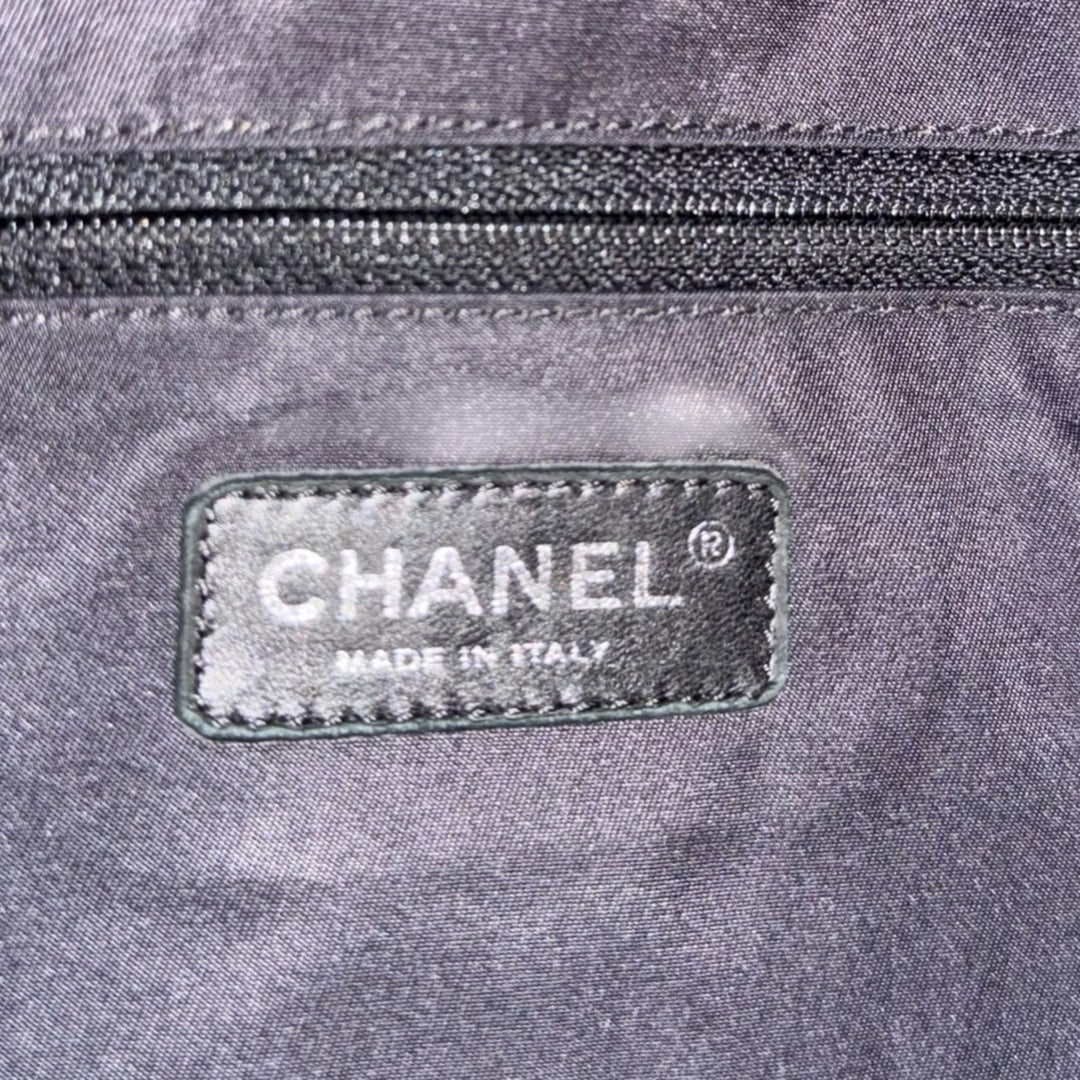 CHANEL シャネル パリビアリッツMM ココマーク トートバッグ PVC