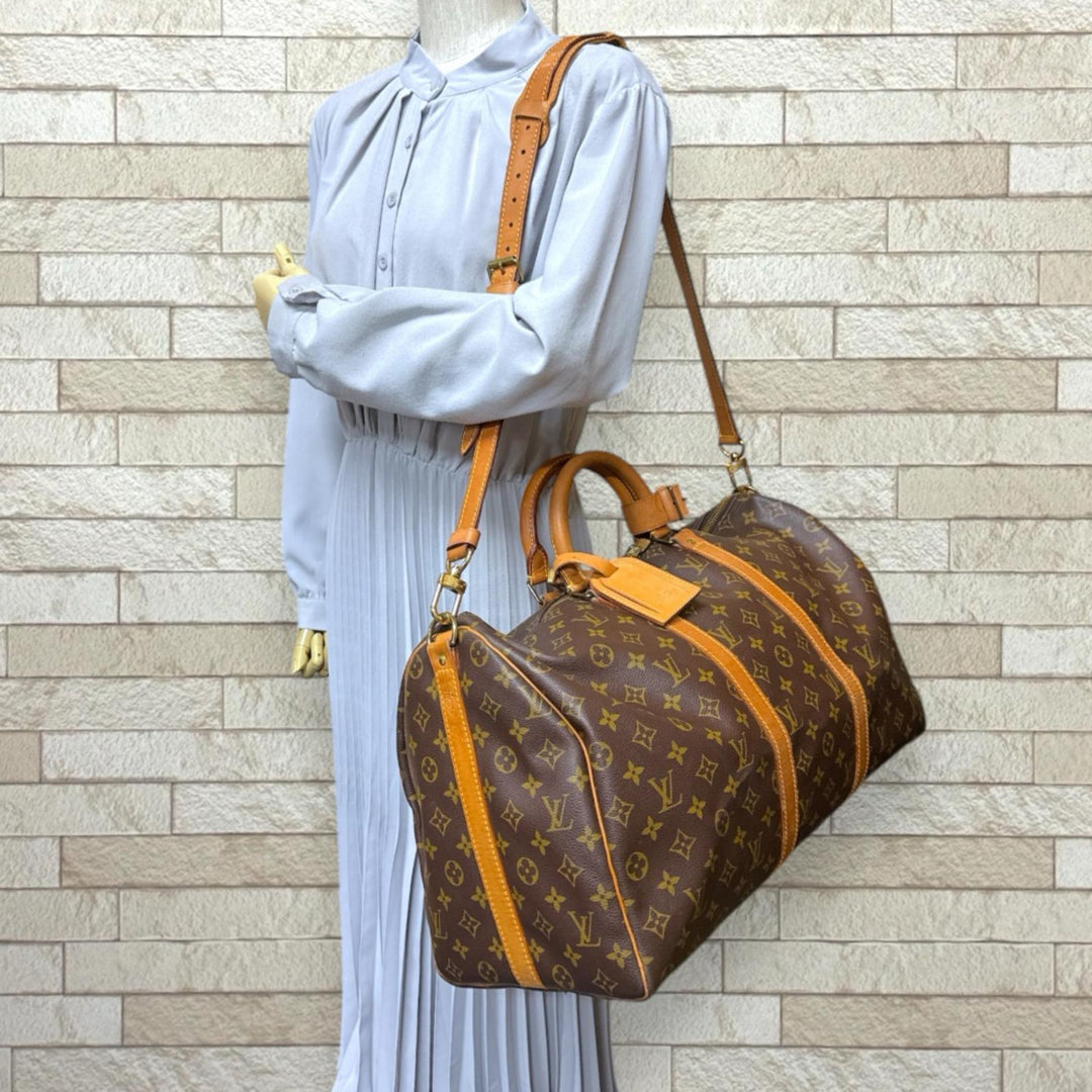 LOUIS VUITTON ルイヴィトン キーポル50バンドリエール モノグラム
