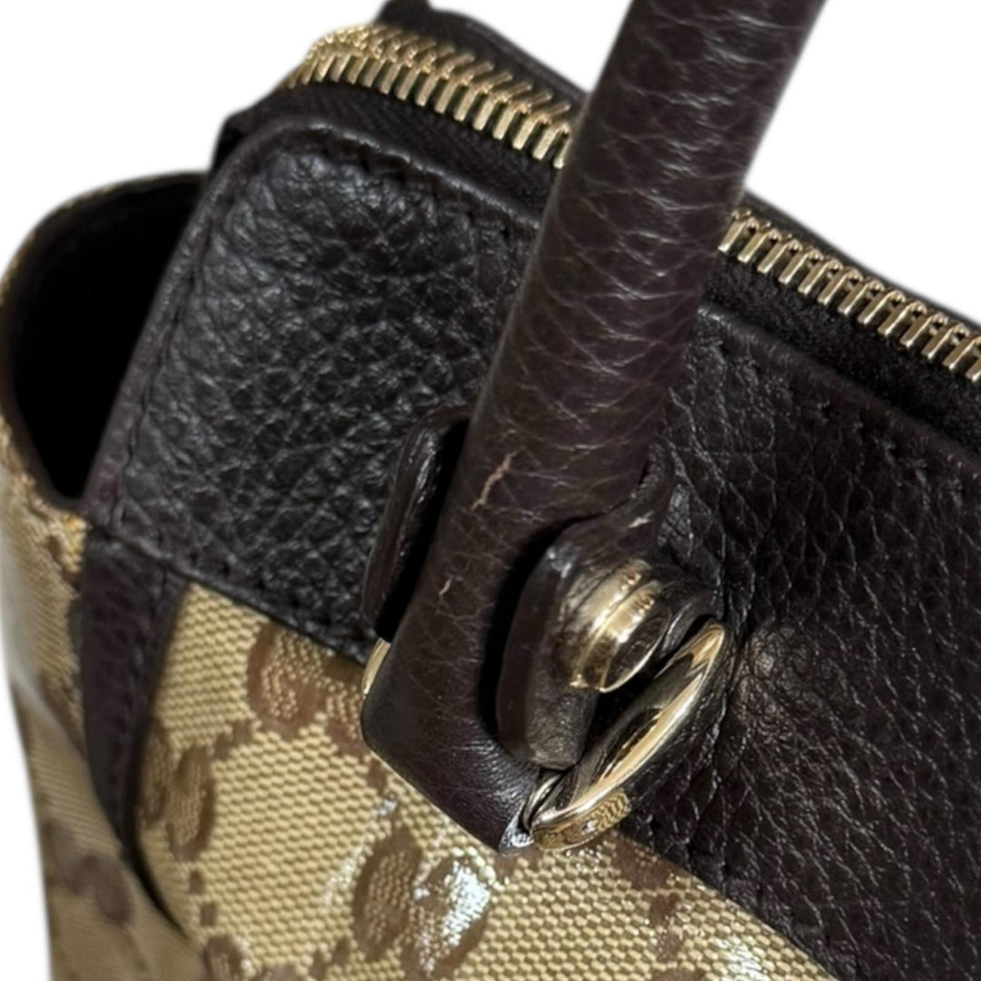 GUCCI グッチ GGクリスタル アビー トートバッグ PVCコーティング