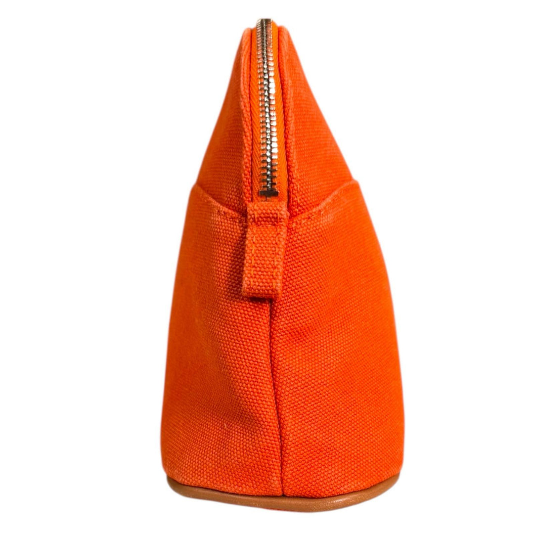 HERMES エルメス ボリードポーチミニ コスメポーチ ポーチ コットン