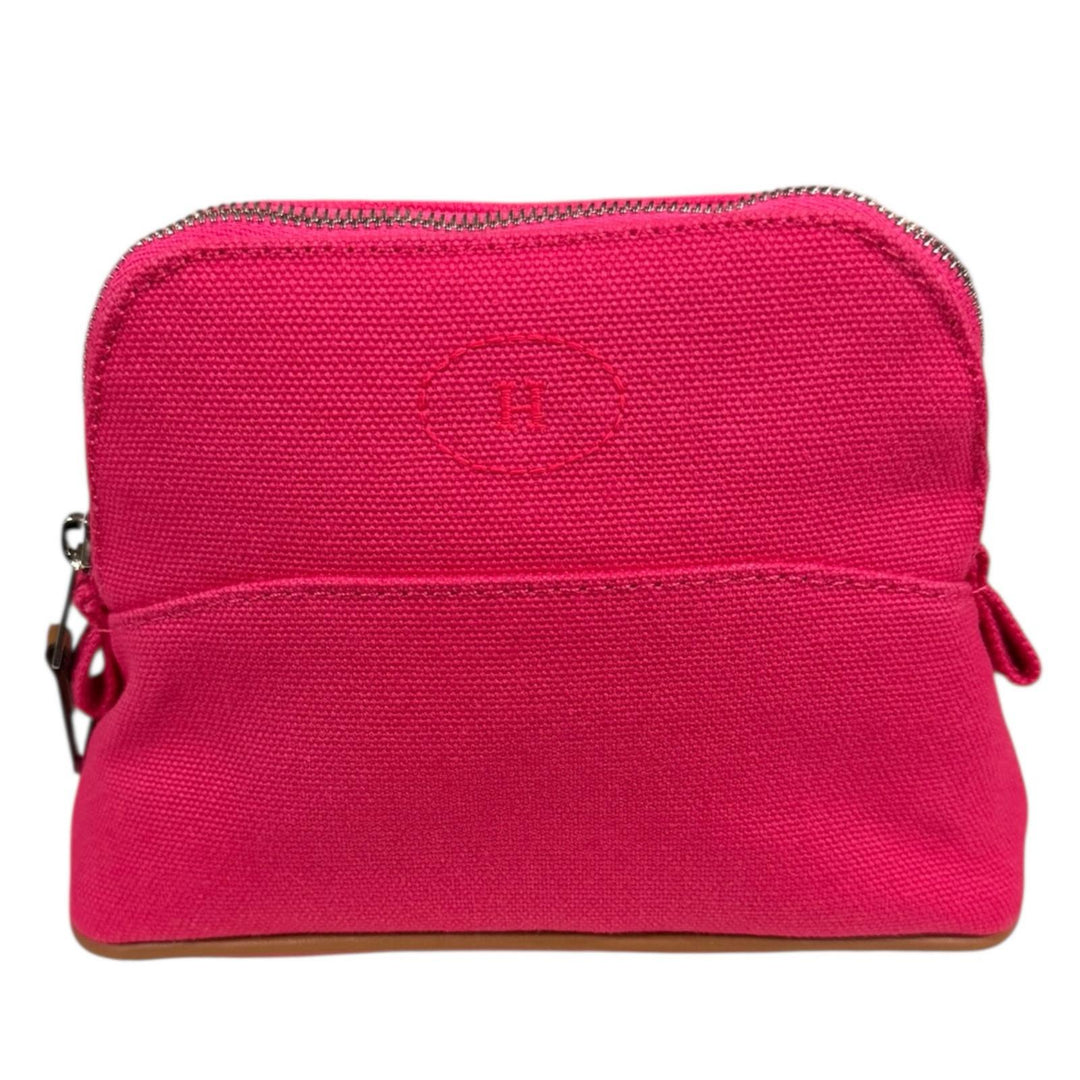 HERMES エルメス ボリード ポーチ 小物入れ キャンバス ピンク系 HERMES エルメス ボリードポーチミニミニ ポーチ コットンキャンバス