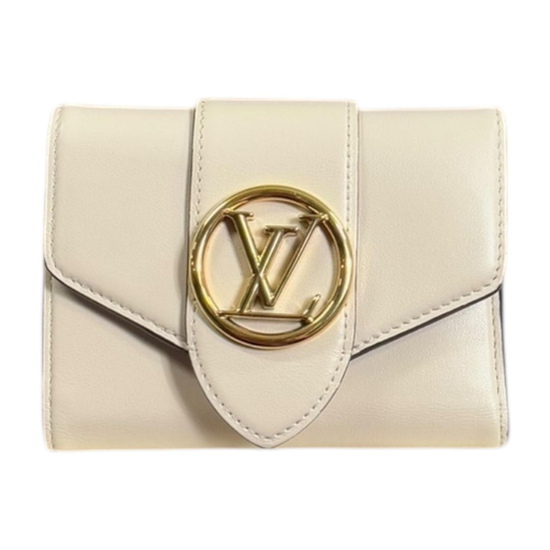 美品　Louis Vuitton LVポンヌフ コンパクト 三つ折財布 LOUIS VUITTON ルイヴィトン ポルトフォイユ ポンヌフ コンパクト 三