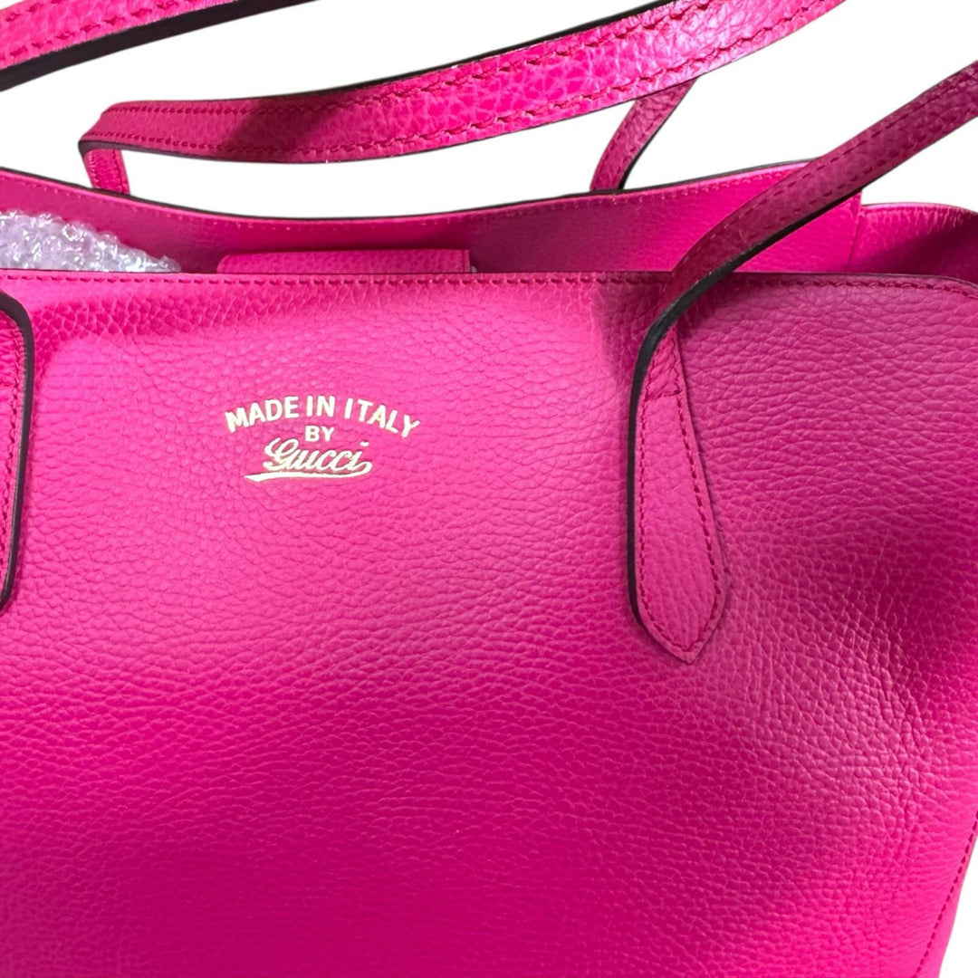 GUCCI グッチ スウィング トートバッグ レザー ピンク レディース 中古
