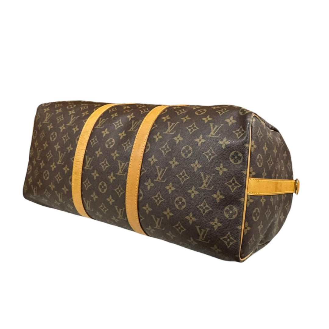 美品 Louis Vuitton ボストンバッグ ブラウン キーポル50 LOUIS