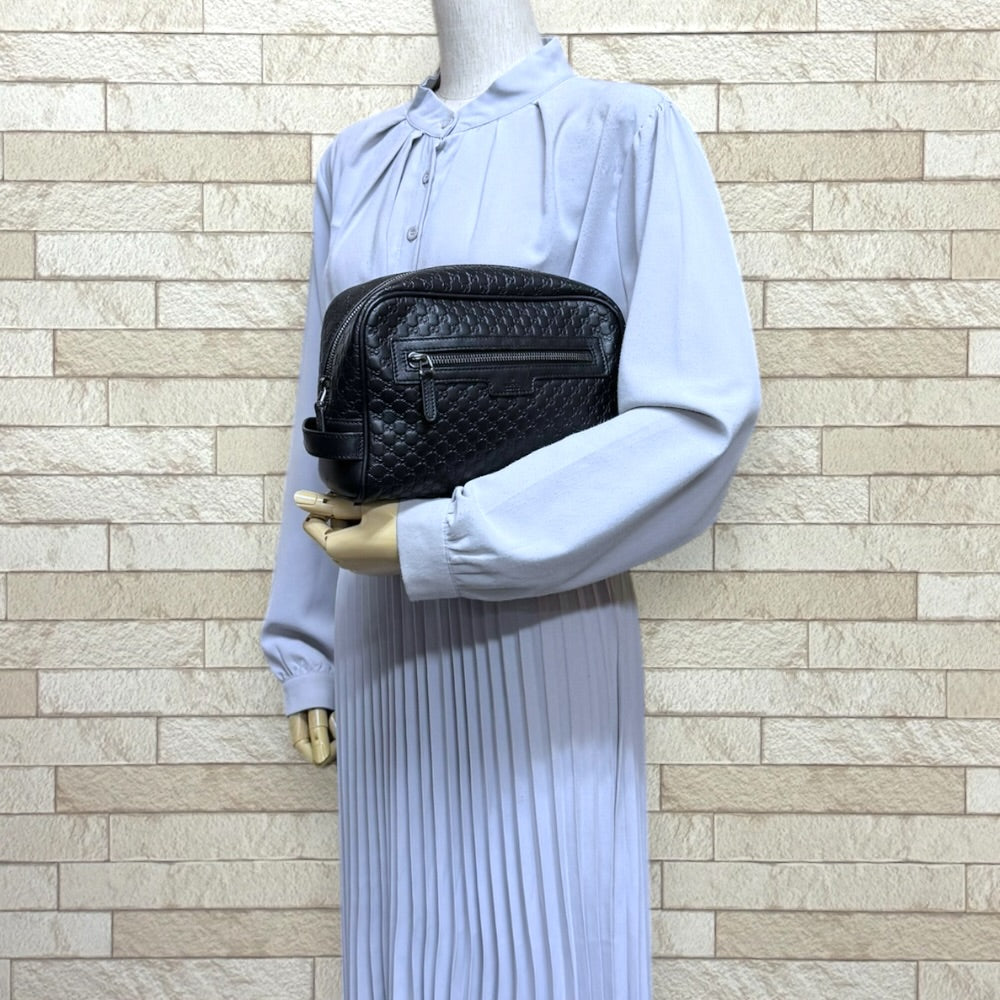 GUCCI グッチ アウトレット品 マイクログッチシマ セカンドバッグ