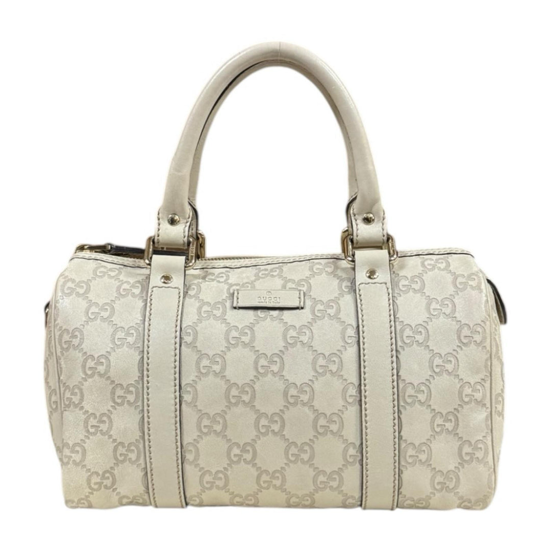GUCCI グッチ ミニボストンバッグ グッチシマ ハンドバッグ レザー