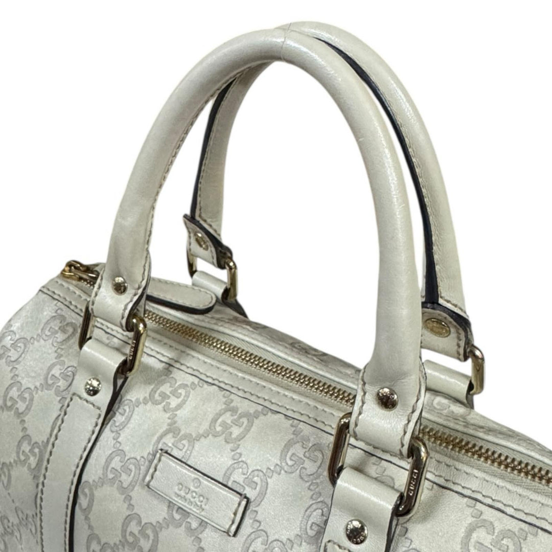GUCCI グッチ ミニボストンバッグ グッチシマ ハンドバッグ レザー