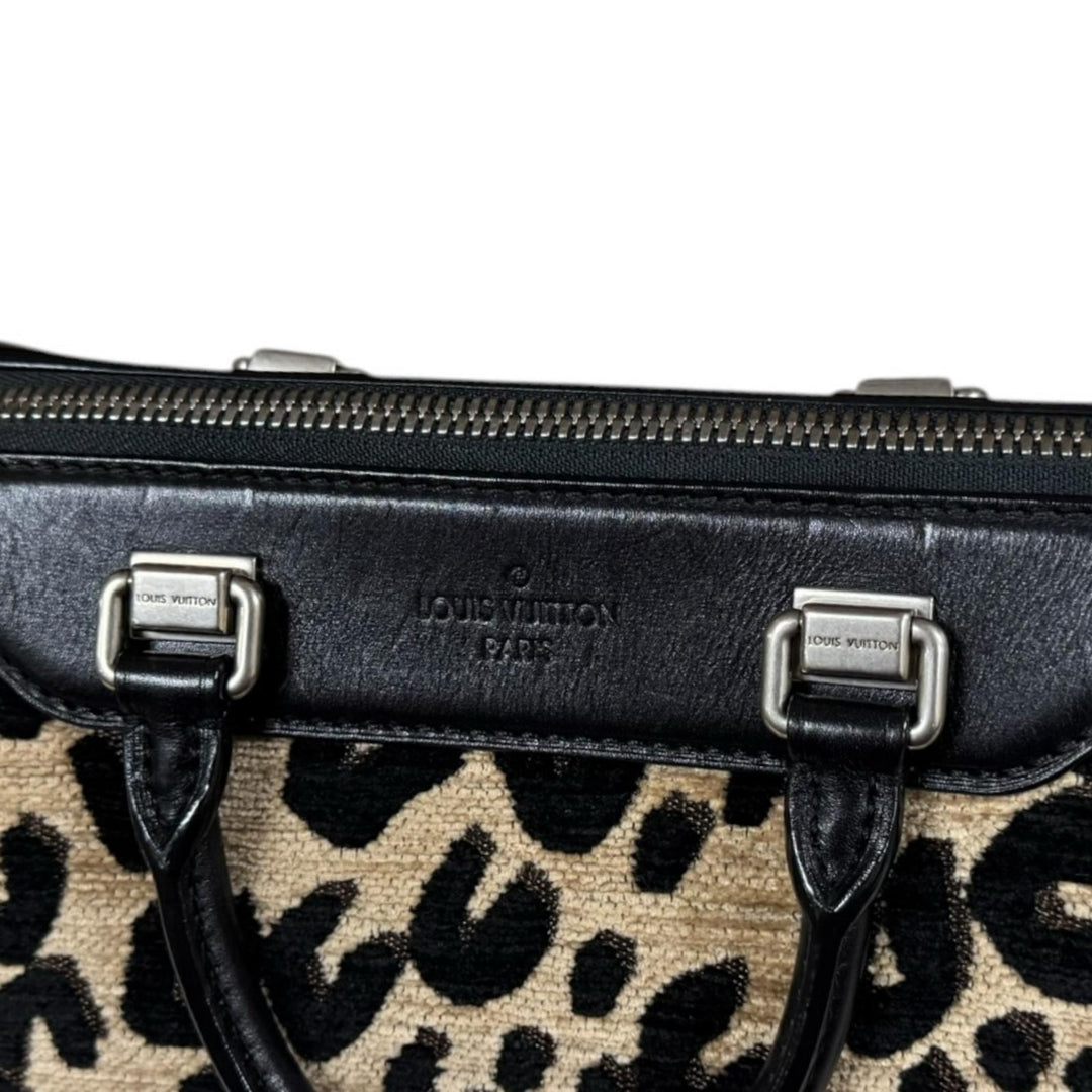 LOUIS VUITTON ルイヴィトン レオパードベイビー ハンドバッグ レザー 
