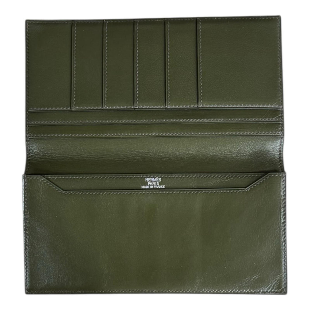 エルメス 札入れ MC2 フレミング グリーン HERMES（エルメス） 超豪華 極上の逸品 MC2 フレミング メンズ 長財布