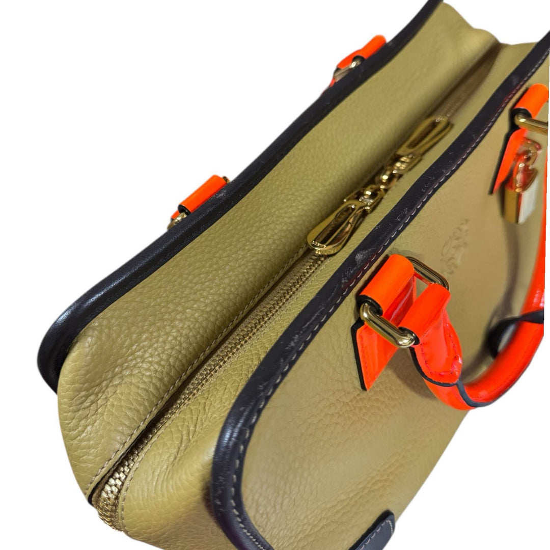 LOEWE ロエベ アマソナ28 ハンドバッグ レザー ベージュ レディース