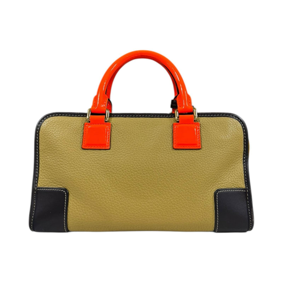 LOEWE ロエベ アマソナ28 ハンドバッグ レザー ベージュ レディース