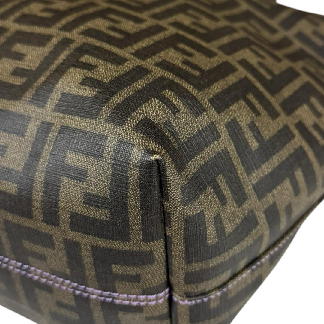FENDI フェンディ ショッピング ロールバッグ ズッカ トートバッグ PVC 