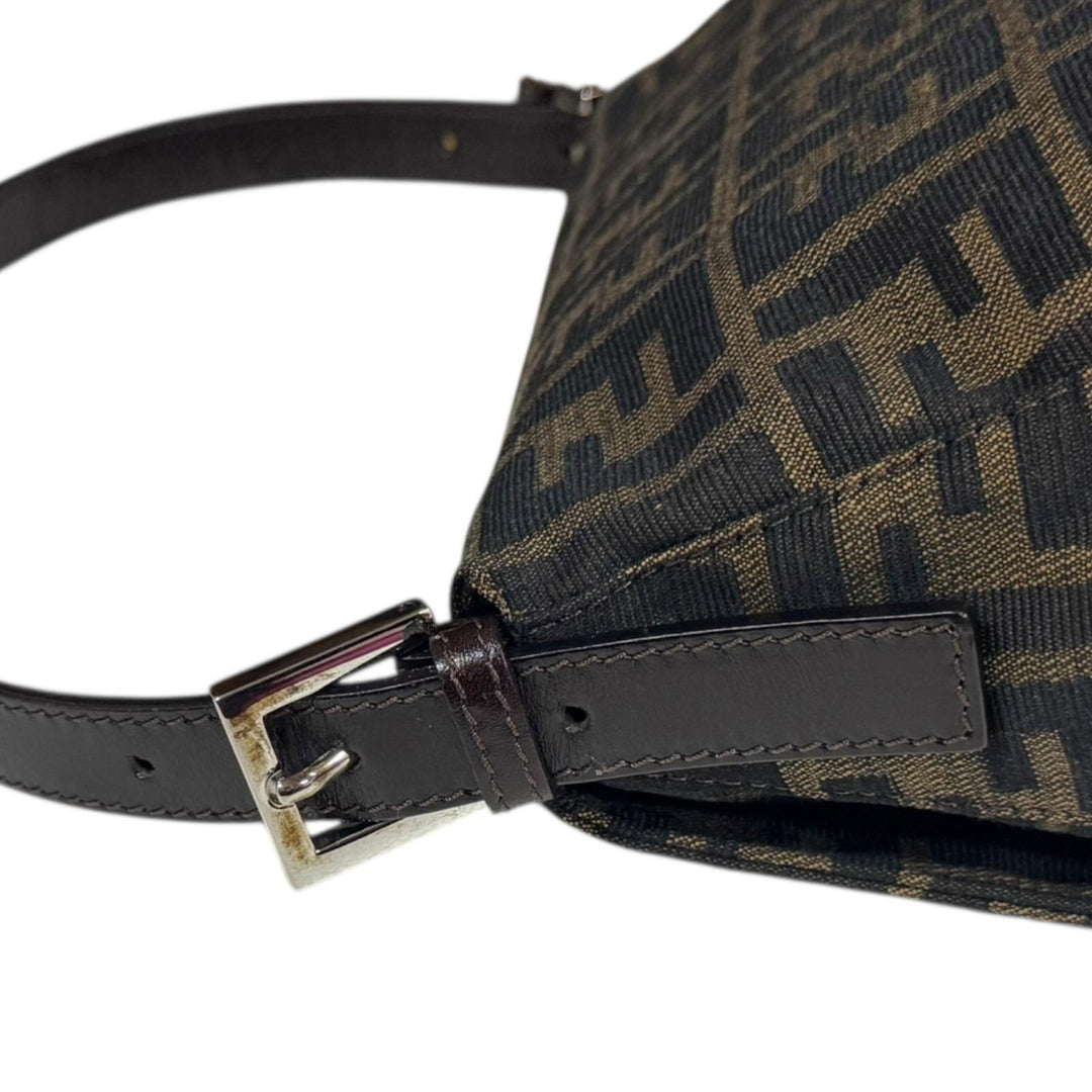 FENDI フェンディ マンマバケット ズッカ ショルダーバッグ キャンバス