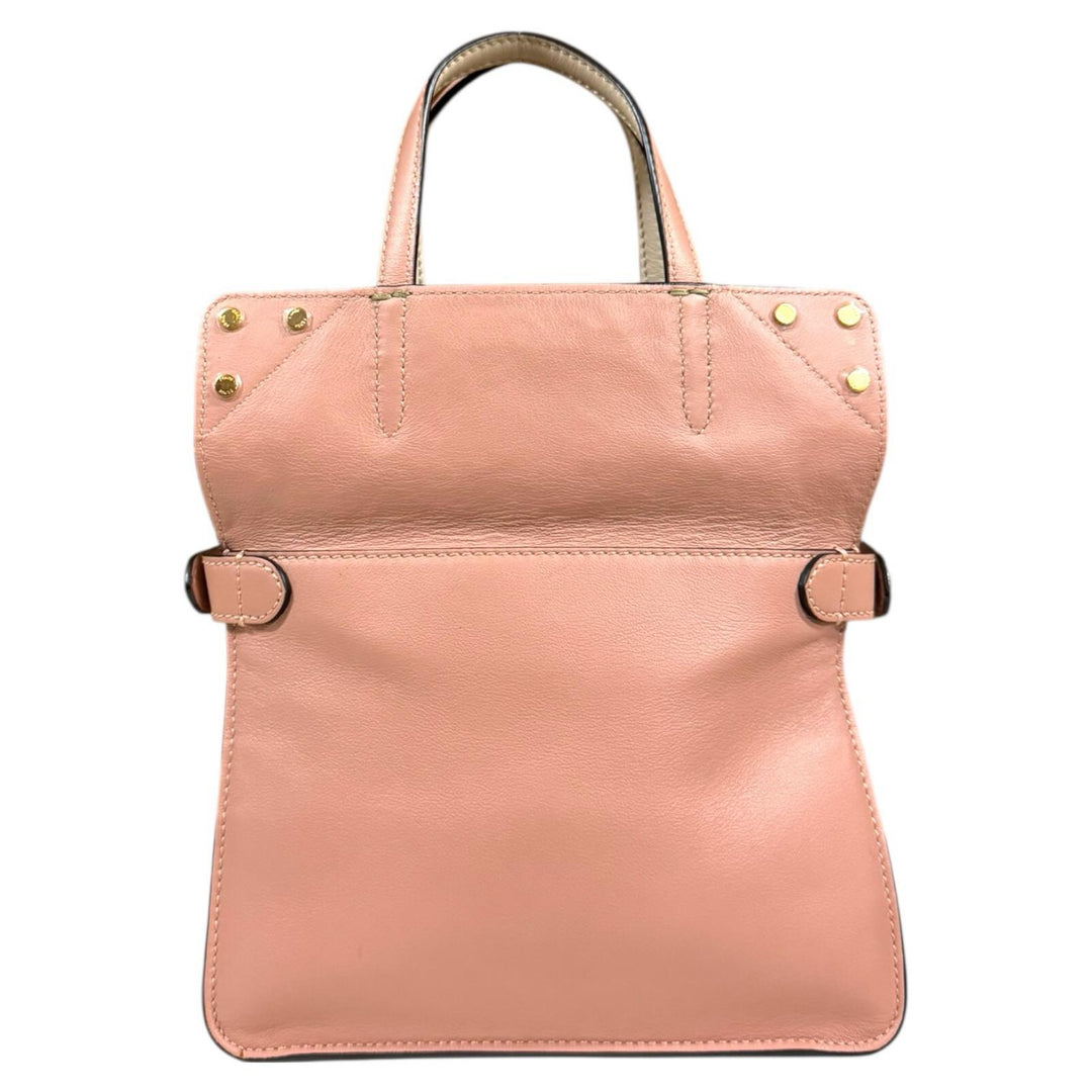 FENDI フェンディ フリップ スモール ショルダーバッグ レザー ピンク