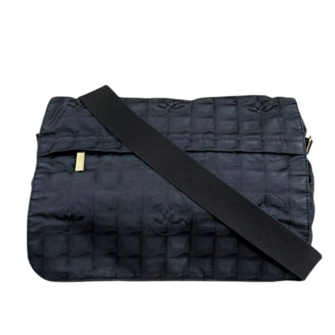 CHANEL シャネル ニュートラベル ショルダーバッグ ナイロンジャガード