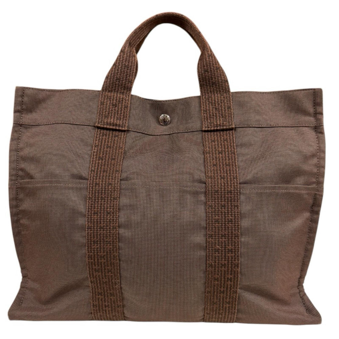 HERMES エルメス トートMM エールライン トートバッグ キャンバス