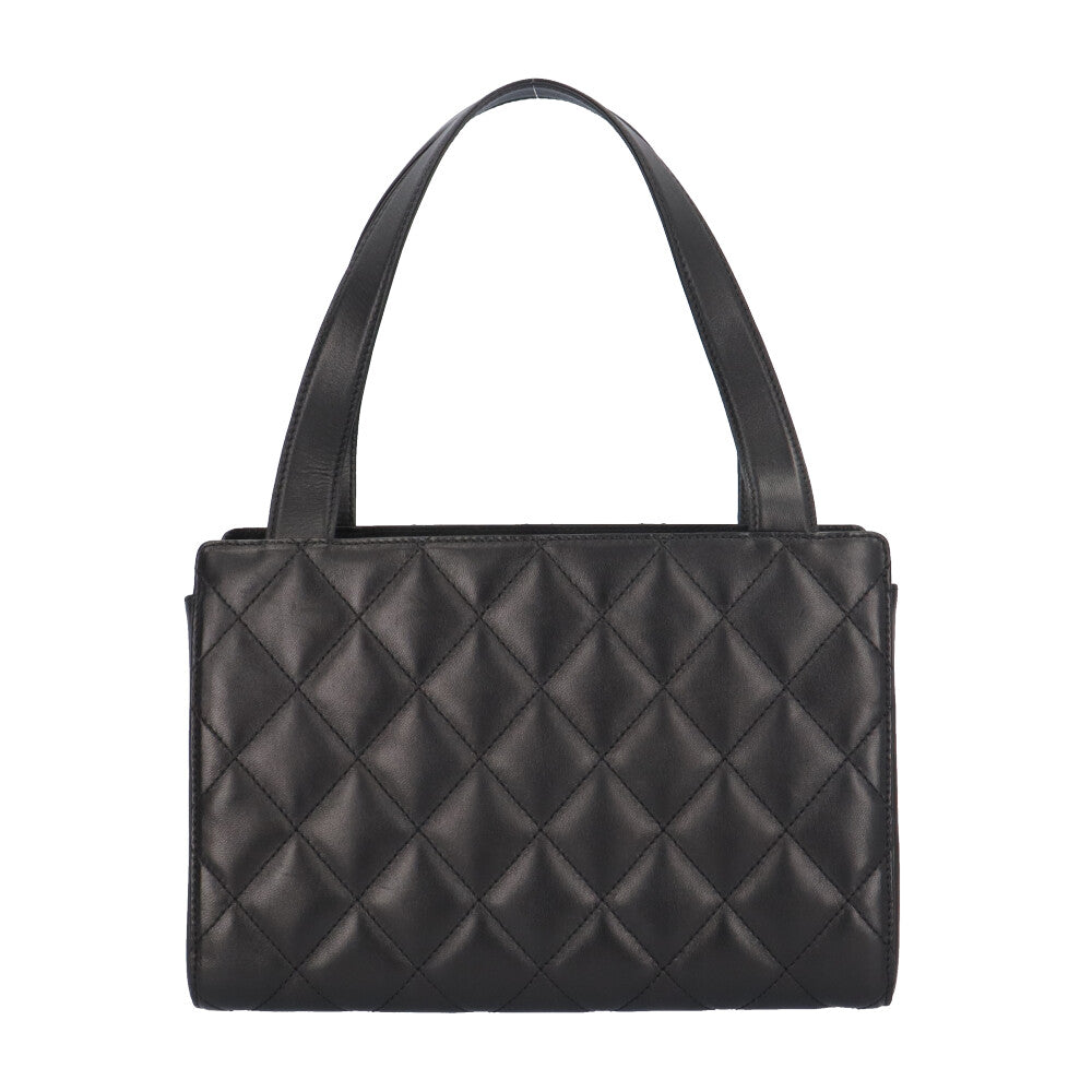 CHANEL シャネル マトラッセ ココマーク トートバッグ レザー ブラック