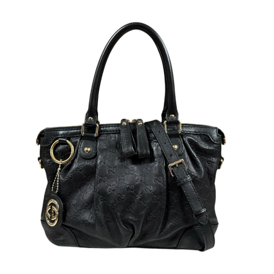GUCCI グッチ スーキー グッチシマ ショルダーバッグ シマレザー