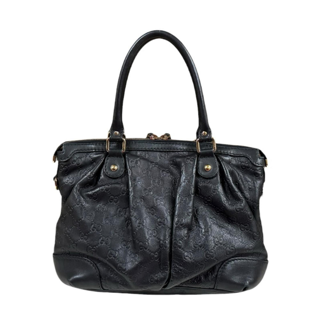 GUCCI グッチ スーキー グッチシマ ショルダーバッグ シマレザー