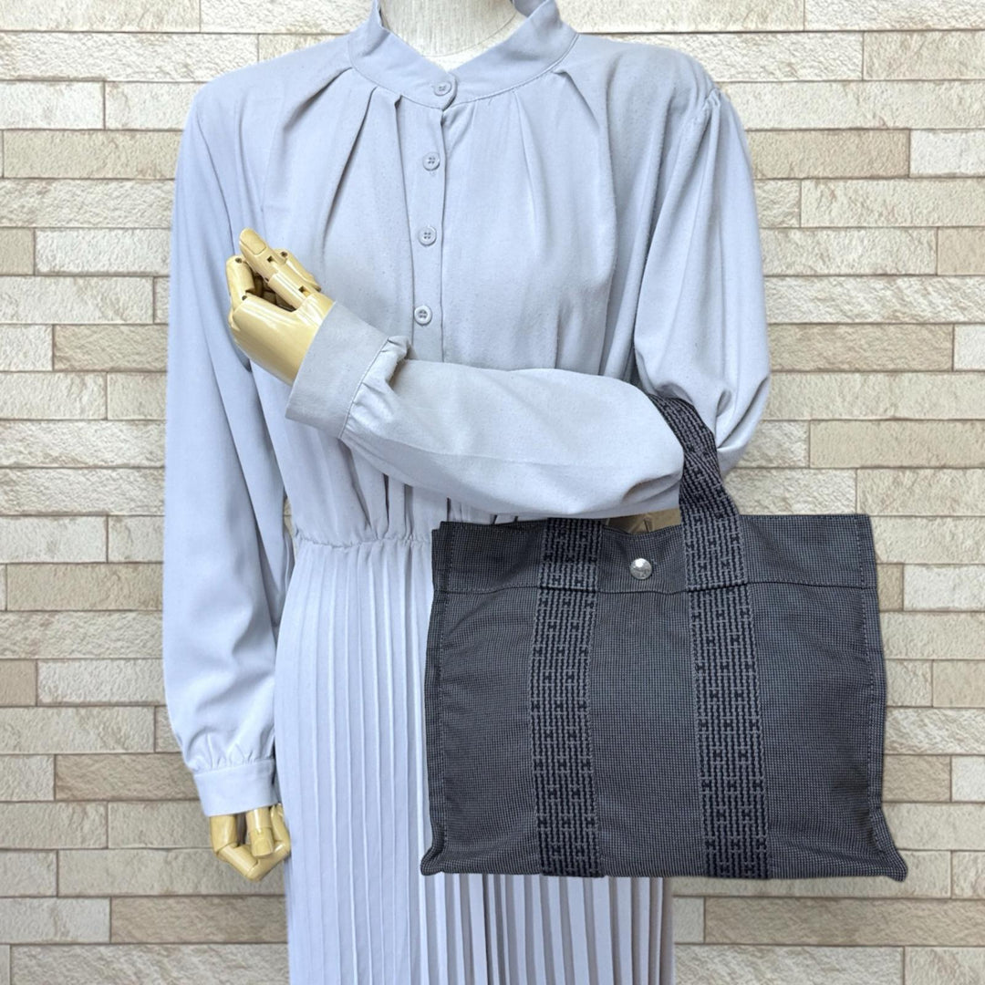 HERMES エルメス トートPM エールライン トートバッグ キャンバス