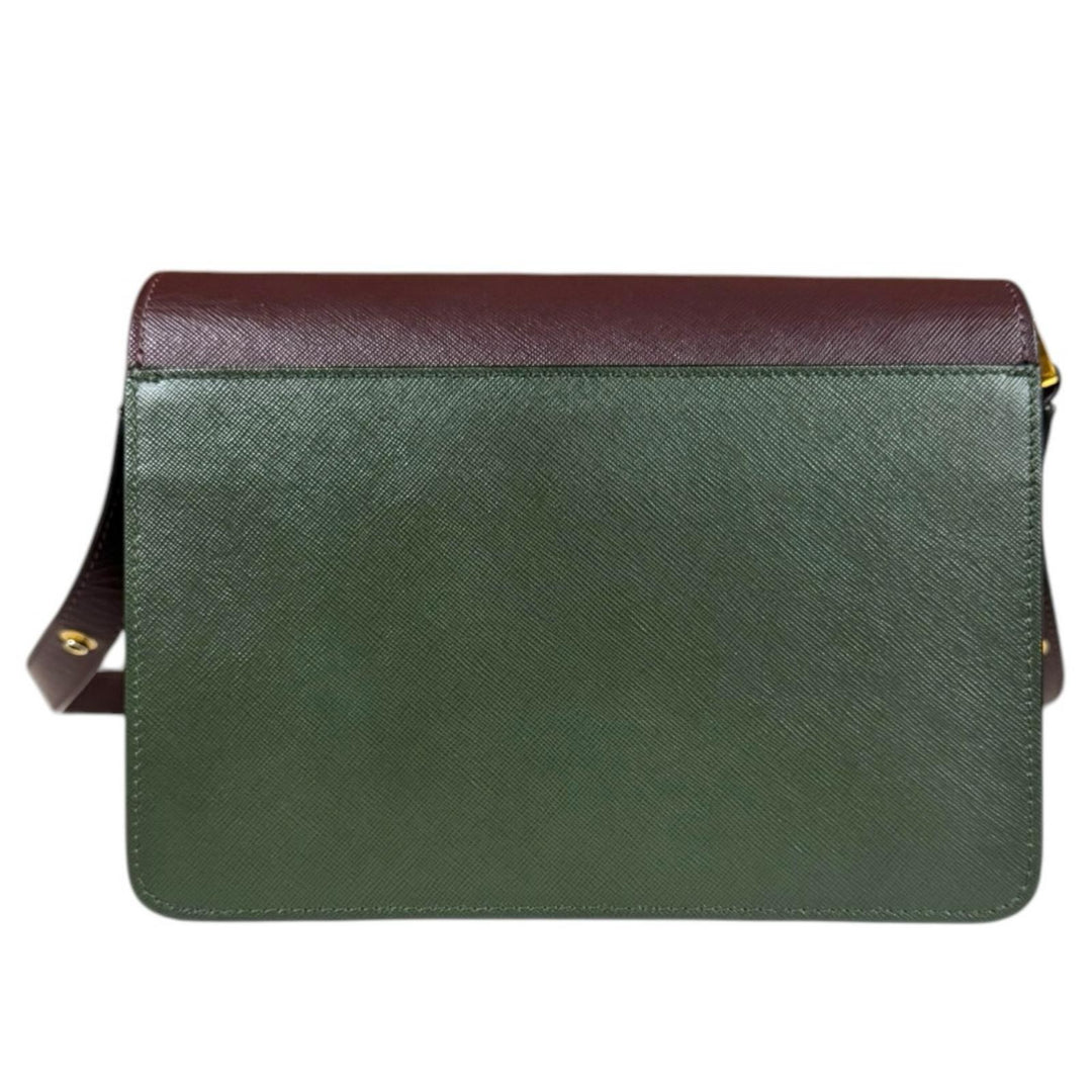 MARNI マルニ トランクバッグ ショルダーバッグ カーフ ブラウン