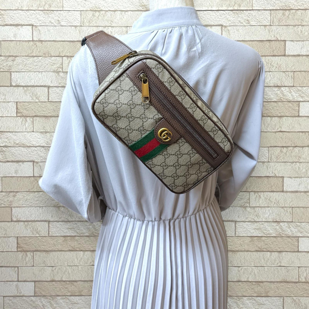 GUCCI グッチ GGベルトバッグ オフィディア ボディバッグ GGスプリーム