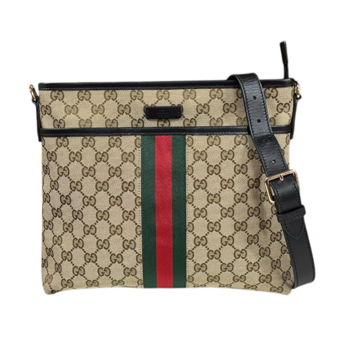 GUCCI グッチ シェリー ショルダーバッグ GGキャンバス ベージュ