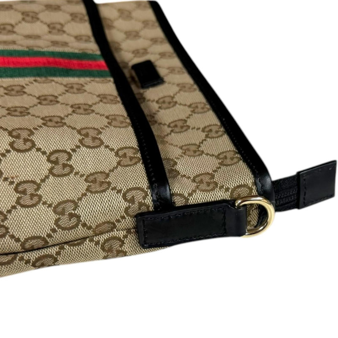 GUCCI グッチ シェリー ショルダーバッグ GGキャンバス ベージュ