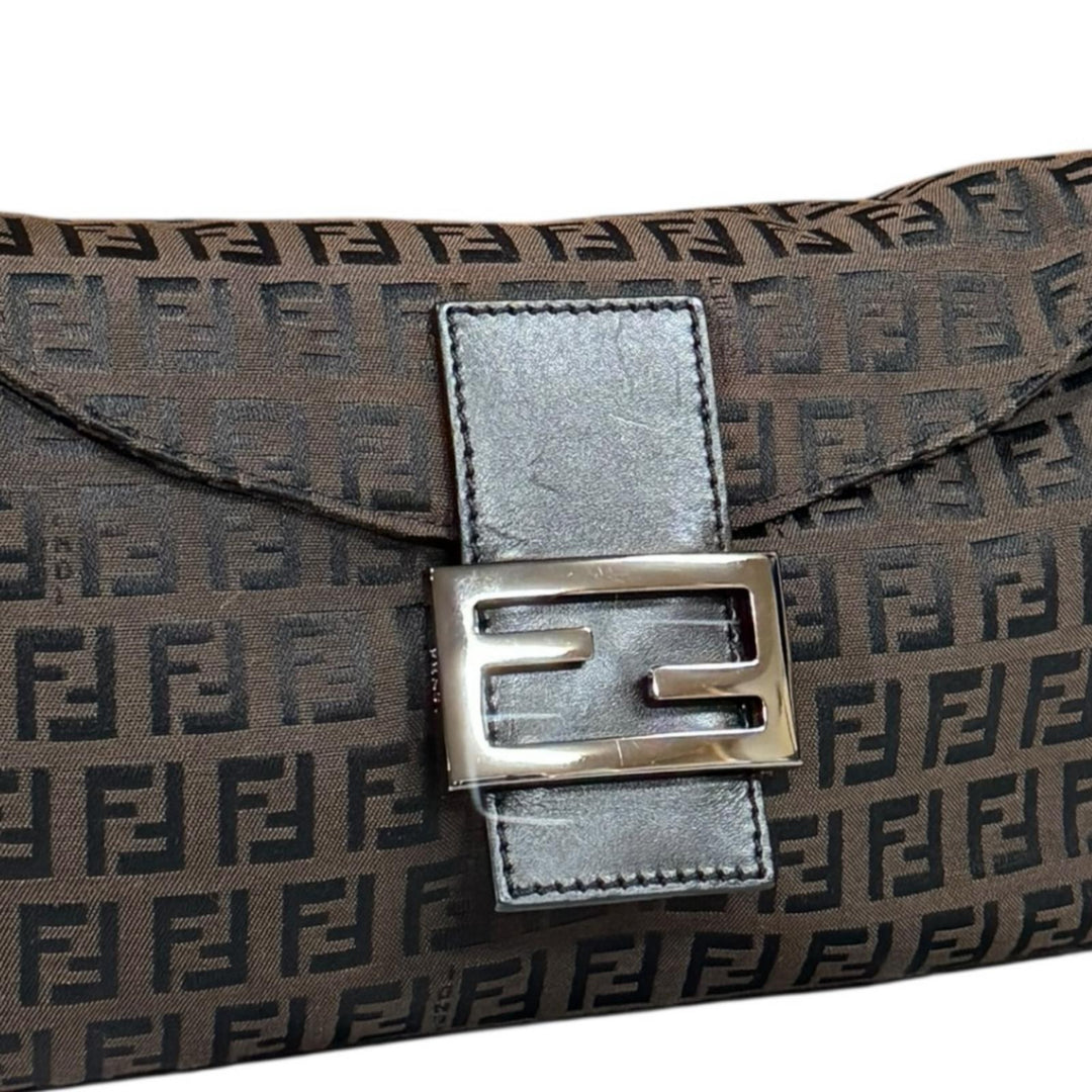 FENDI フェンディ マンマバケット ズッキーノ ハンドバッグ キャンバス